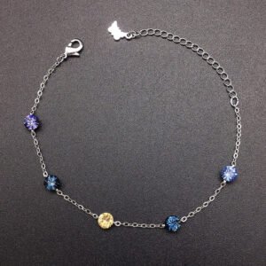 Swarovski element round tennis bracelet