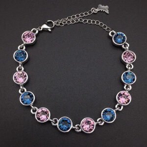 Swarovski element round Tennis Bracelet