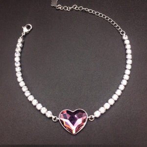 Swarovski element heart Tennis Bracelet
