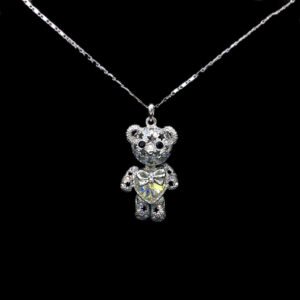 Wholesale Bear Necklace - swarovski element Free Shipping