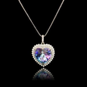 Swarovski element heart bulk Necklace