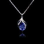 Teardrop Swarovski element necklace wholesale