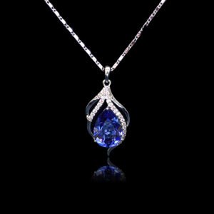 Teardrop Swarovski element necklace wholesale