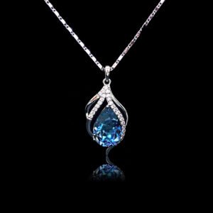 Teardrop Swarovski element necklace wholesale