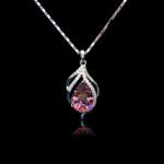Teardrop Swarovski element necklace wholesale