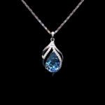 Teardrop Swarovski element necklace wholesale