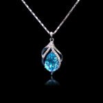 Teardrop Swarovski element necklace wholesale
