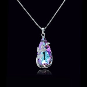 Swarovski element teardrop necklace wholesale