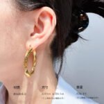 Wholesale geometry Hoop Earrings featuring gear motifs, snake-pattern facets, and geometric trapezoid hoops plated in 18K gold-over-copper from junejewelry.com—factory price, free shipping.