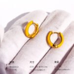 Wholesale Dopamine Enamel Hoop Earrings featuring multicolor enamel drip glaze on petite stackable blue hoops from junejewelry.com—factory price, free shipping