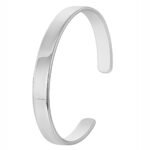 Wholesale European-style modern cuff bracelet featuring a minimalist design and 14K gold plated copper from junejewelry.com