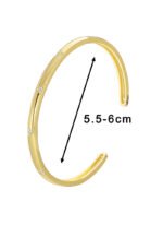 Buy wholesale triangle cuff bracelets. Simple, stylish, and adjustable, these 14K gold and platinum plated open cuff bracelets feature a modern triangle texture with CZ stone detailing. Free shipping at junejewelry.com.