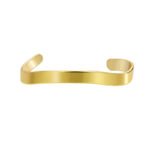 Wholesale Irregular Gold‑Plated Copper Cuff Bracelet featuring a free‑form silhouette with high‑polish 14K gold plating over copper—factory price, free shipping.