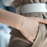 Wholesale Infinity Silver Set, 925 sterling silver, inlaid with zircons, includes necklace and bracelet, INS style niche high-end design, from junejewelry.com.