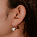 Wholesale Pearl Leverback Earrings, S925 sterling silver, with natural freshwater pearls, available in 18K gold or platinum plating, ideal for fashion jewelry wholesale from junejewelry.com.