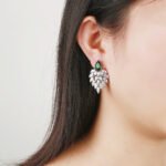 Wholesale Cubic Zirconia Drop Earrings with brilliant teardrop and marquise stones on a brass base from JuneJewelry.com – elegant bridal and formal jewelry.