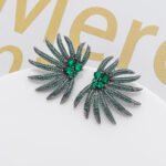 Wholesale Marquise Cluster Stud Earrings with a silver plated finish and clear cubic zirconia stones from JuneJewelry.com – elegant fashion jewelry for bulk orders.