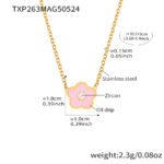 Wholesale kids flower jewelry set – stainless steel with cubic zirconia, 18K gold plated, necklace, bracelet, earrings, and ring.