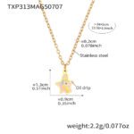 Wholesale kids unicorn jewelry set – colorful enamel kids necklace, bracelet, anklet, and ring in 18K gold plated stainless steel from JuneJewelry.com.