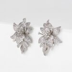 Wholesale Tulip Zircon Earrings – 18K Gold Plated Copper