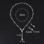 Wholesale copper zircon jewelry set with marquise-cut stones and real gold plating from JuneJewelry.com – luxury bridal accessories for bulk orders.