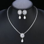 Wholesale Copper Zircon Set with 925 silver pins and real gold plating from JuneJewelry.com – unique fashion jewelry for bulk buyers.