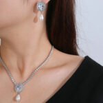 Wholesale Copper Zircon Set with 925 silver pins and real gold plating from JuneJewelry.com – unique fashion jewelry for bulk buyers.