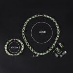 Wholesale luxury zircon set with emerald cut radiant stones and gold plated copper from JuneJewelry.com – 925 silver needle jewelry.