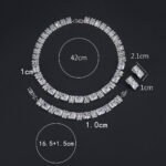 Wholesale radiant zircon set with emerald cut stones and gold plated copper from JuneJewelry.com – luxury 925 silver needle bridal jewelry.