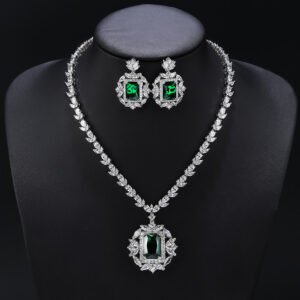 Elevate your luxury collection with our Wholesale Bridal Zircon Set, designed specifically for premium wedding boutiques and retailers. We utilize high-grade copper as the durable foundation for these shimmering necklace and earring ensembles. Our skilled artisans apply genuine gold plating to ensure a long-lasting, brilliant white gold finish. Each piece sparkles with hand-set AAA grade cubic zircon stones that capture light from every angle. We include hypoallergenic 925 silver needles on all earrings to protect your customers' sensitive skin. Exquisite Original Designs for Grand Occasions The Wholesale Bridal Zircon Set represents the pinnacle of original craftsmanship for formal gala events. We feature intricate geometric patterns and teardrop accents in these unique jewelry combinations. These sets offer a sophisticated aesthetic that rivals fine diamond jewelry at a fraction of the cost. Your clients will love the heavy, high-quality feel of these stunning accessories. We create these designs to help your brand stand out in the competitive bridal market. Maximize Profits with Direct Factory Pricing At JuneJewelry.com, we provide the Wholesale Bridal Zircon Set at unbeatable factory-direct prices. Our professional manufacturing process ensures that you receive high-quality goods for your bulk orders. We eliminate middleman fees to help you achieve significantly higher profit margins on every sale. This jewelry is perfect for cross-border e-commerce sellers on platforms like Amazon or Shopify. You can trust our consistent quality and unique style to keep your inventory moving quickly. Global Free Shipping and Professional Support Ordering our Wholesale Bridal Zircon Set is completely worry-free thanks to our global free shipping policy. We ship your items securely to ensure they arrive in perfect condition at your doorstep. Our team is dedicated to supporting jewelry wholesalers and online influencers with reliable supply chains. We focus on providing trendy, high-end pieces that resonate with modern fashion lovers. Partner with JuneJewelry today to expand your business with the finest zircon jewelry sets available.