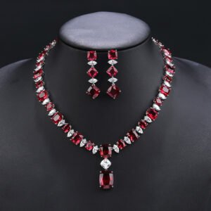 Wholesale Gold Plated Zircon Set on a copper base with sparkling zircon main stones from JuneJewelry.com – unique, high-quality, true gold-plated fashion jewelry for bulk buyers.