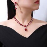 Wholesale Gold Plated Zircon Set on a copper base with sparkling zircon main stones from JuneJewelry.com – unique, high-quality, true gold-plated fashion jewelry for bulk buyers.