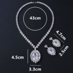 Wholesale Copper Zircon Jewelry Set with sparkling zircon main stones, true gold plated finish on copper, from JuneJewelry.com – high quality, unique fashion jewelry for bulk purchase.