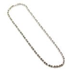 Elegant silver plated round Swarovski element crystal tennis necklace for wholesale at junejewelry.com.