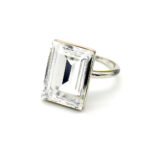 Elegant rectangle white Swarovski element crystal jewelry set, white gold plated copper for wholesale.