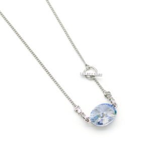 Swarovski element oval crystal necklace wholesale - Elegant Gold Plated Jewelry