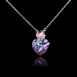 Wholesale Swarovski Crystal Necklace with platinum plated copper and original unique design from JuneJewelry.com.