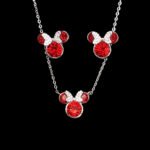 Wholesale Platinum Crystal Set with blue Swarovski crystals on copper base from JuneJewelry.com.