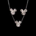Wholesale Platinum Crystal Set with blue Swarovski crystals on copper base from JuneJewelry.com.