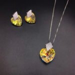Wholesale Swarovski Elements Set with platinum plated copper and brilliant crystals from JuneJewelry.com for fashion boutique orders.