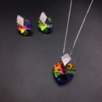 Wholesale Swarovski Elements Set with platinum plated copper and brilliant crystals from JuneJewelry.com for fashion boutique orders.