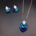 Wholesale Swarovski Elements Set with platinum plated copper and brilliant crystals from JuneJewelry.com for fashion boutique orders.