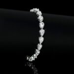 Wholesale Teardrop Zircon Bracelet featuring teardrop cubic zirconia on real platinum plated copper from JuneJewelry.com