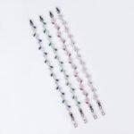 Wholesale Leaf Zircon Bracelet featuring flower and marquise leaf CZ stones on platinum plated copper from JuneJewelry.com