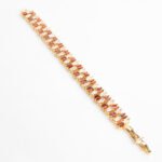 Wholesale Marquise Zircon Bracelet featuring multi-row marquise CZ stones in feather pattern on platinum plated copper from JuneJewelry.com