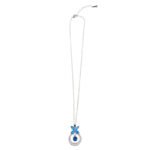 Niche butterfly crystal necklace wholesale featuring a marquise cubic zirconia butterfly top with a micro-pave crescent hoop and suspended solitaire CZ stone from junejewelry.com