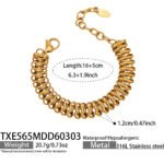316L stainless steel woven mesh link chain choker necklace and matching bracelet jewelry set in 18K gold and silver finishes.
