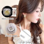 Square cushion-cut rose cut cubic zirconia stud earrings with micro-pave crystal halos in soft pink, canary yellow, and icy blue options.