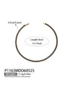 18K gold plated 316L stainless steel oval cut colorful cubic zirconia tennis chain necklace and bracelet set wholesale