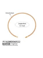 18K gold plated 316L stainless steel oval cut colorful cubic zirconia tennis chain necklace and bracelet set wholesale